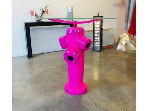 Console bombeiros, borne incendie recyclée, Teix Art 1