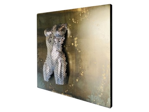 Tableau Féminité inox et acier, Teix Art