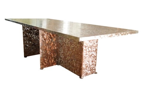 Table inox meulé, Teix Art 2