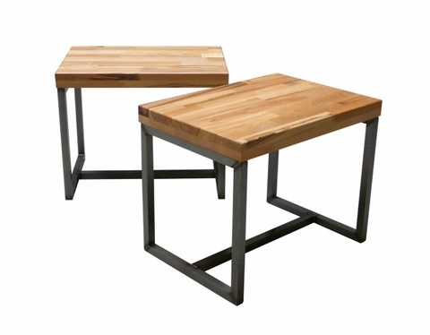 Teix Art , table basse acier et bois 